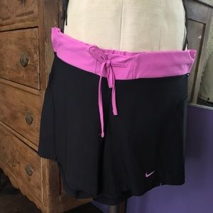 Black and Pink Nike Athletic Shorts